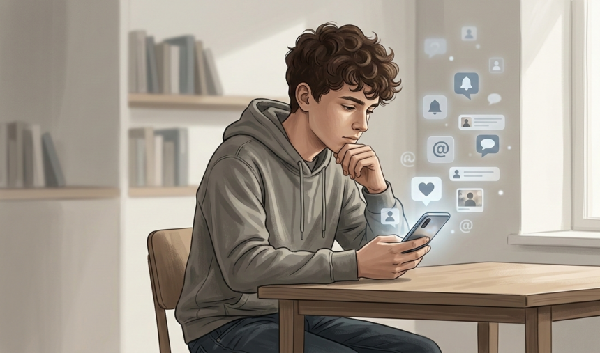 تأثير وسائل التواصل الاجتماعي على الصحة النفسية