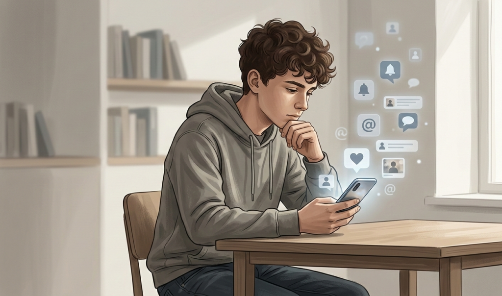 تأثير وسائل التواصل الاجتماعي على الصحة النفسية